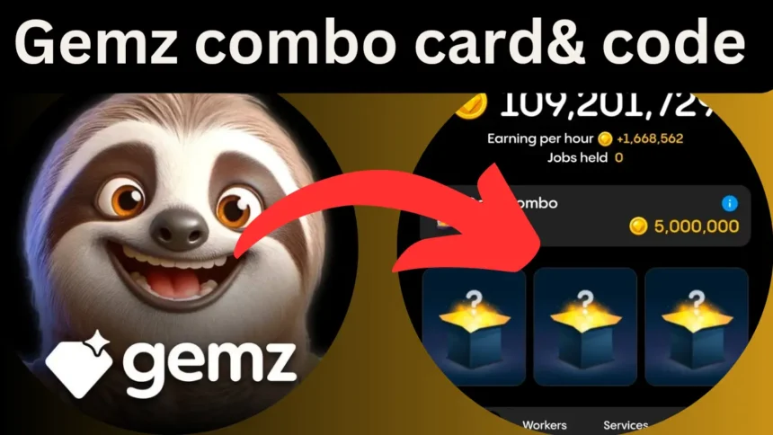 Gemz Daily combo card on 20 August